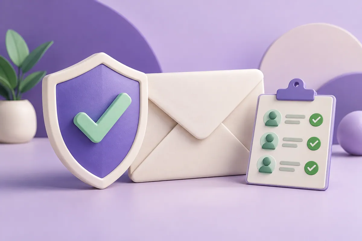 A shield, envelope and approved sender tokens illustrate SPF authorisation.